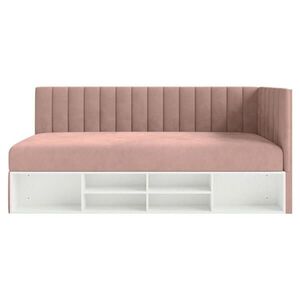 Selsey POSTEĽ PRE MLÁDEŽ Ventrio svetloružová zamatový poťah Easy-Clean 90x200 cm vyobraziť