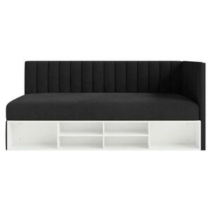 Selsey POSTEĽ PRE MLÁDEŽ Ventrio čierna zamatový poťah Easy-Clean 90x200 cm vyobraziť