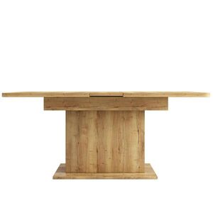 Modfu ROZKLADACÍ jedálenský stôl z drevotriesky a kovu 130x70x75 cm prírodný s úložným priestorom vyobraziť