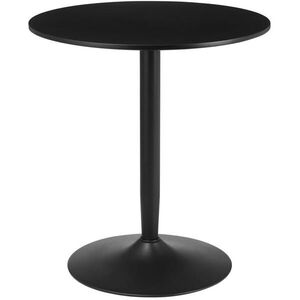 Modfu JEDÁLENSKÝ stôl z MDF a ocele 70x70x75 cm čierny pre malý priestor s protišmykovou podstavou vyobraziť