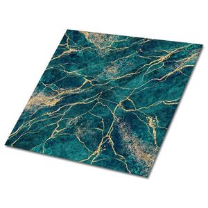 TULUP SAMOLEPIACE OBKLADY NA STENU 9 ks 30x30 cm Zelený malachit vyobraziť