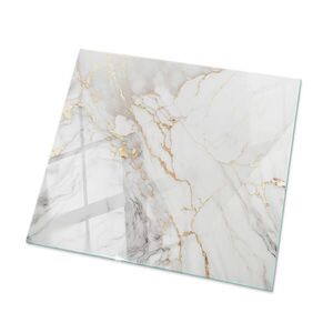TULUP SKLENENÁ DOSKA 60x60 cm Elegantný mramor so žilami vyobraziť