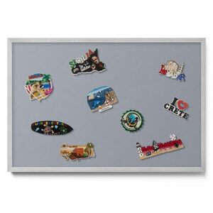 TULUP MAGNETICKÁ TABUĽA 60x40 cm strieborný rám – Tmavomodrá farba vyobraziť