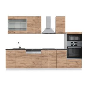 Vicco KUCHYNSKÝ KÚT Fame-Line Dub Goldkraft/biela 300 cm s vysokou skrinkou, AP antracit vyobraziť