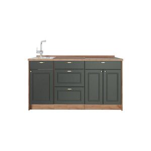 Vicco KUCHYNSKÝ BLOK Fame-Line, Zelený a zlatý vidiecky dom, 150 cm, AP Oak vyobraziť