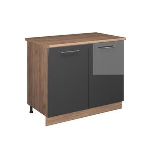 Vicco SPODNÁ SKRINKA POD DREZ Fame-Line, Antracit vysoký lesk/Dub Goldkraft, 100 cm, AP Oak vyobraziť