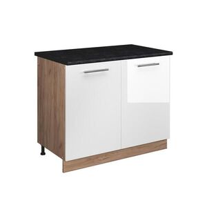 Vicco SPODNÁ SKRINKA POD DREZ Fame-Line, Biely vysoký lesk/Dub Goldkraft, 100 cm, AP Antracit vyobraziť