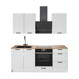 Vicco SAMOSTATNÁ KUCHYŇA Fame-Line, Biely vidiecky dom/biely, 190 cm, AP Oak vyobraziť