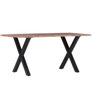 Livetastic JEDÁLENSKÝ STÔL, akácia, prírodná farba, čierna, 140/76/80 cm vyobraziť