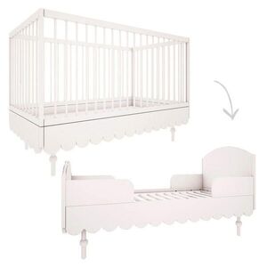 Petits-meubles POSTIEĽKA S PRIEČKAMI 70/140 Babushka Biela vyobraziť
