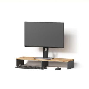 Livinity® STOJAN NA MONITOR Lorena Antracit/zlatý dub 80 x 12 cm vyobraziť