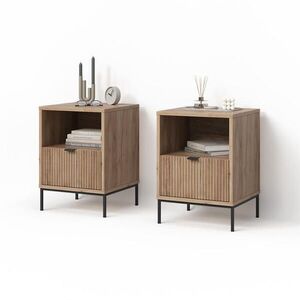 Livinity® NOČNÝ STOLÍK Aterno Dub Viking Sada 2 ks vyobraziť