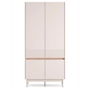 Selsey ŠATNÍKOVÁ SKRIŇA Dunea kašmírovo sivá/vzhľad dubového dreva 92 cm vyobraziť