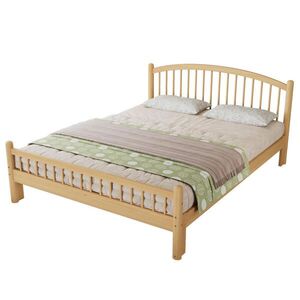 STILVORA POSTEĽ 140/200 cm béžová/prírodná z masívu s roštom, mriežkový dizajn vyobraziť