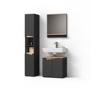 Livinity® KOMBINÁCIA KÚPEĽŇOVÉHO NÁBYTKU Timavo, antracitová, 3-dielna vyobraziť