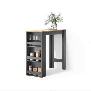 Livinity® BAROVÝ STÔL Regusa Antracit/zlatý dub 45 x 110 cm vyobraziť