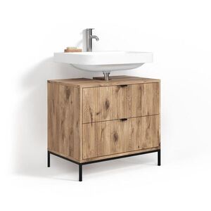 Livinity® SPODNÁ SKRINKA POD UMÝVADLO Aterno Dub Viking 70 x 63 cm S 2 výsuvnými zásuvkami vyobraziť