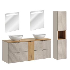 Petits-meubles KÚPEĽŇOVÝ NÁBYTOK 140.4cm Manoa 2-dielna súprava Kašmír vyobraziť