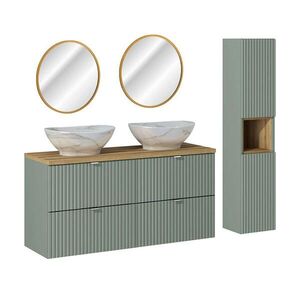 Petits-meubles KÚPEĽŇOVÝ NÁBYTOK 120.4cm Jade 2-dielna súprava Zelená a drevo vyobraziť