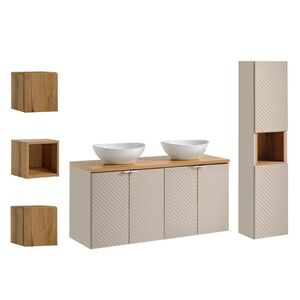 Petits-meubles KÚPEĽŇOVÝ NÁBYTOK 120cm Manoa 2-dielna súprava Kašmír - Drevo vyobraziť