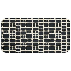 OnlyWow KÚPEĽŇOVÁ PREDLOŽKA Moderné - organické - čierne 120x60 cm vyobraziť