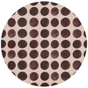 OnlyWow KÚPEĽŇOVÁ PREDLOŽKA Bodky - Vzor - Hnedý 70x70 cm vyobraziť