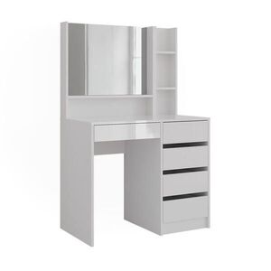 Vicco TOALETNÝ STOLÍK Sherry, biely/Biely vysoký lesk, 89.8 cm so zrkadlom vyobraziť