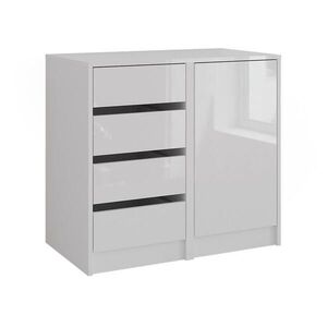 Vicco KOMODA Sherry Biela/biela s vysokým leskom 80.2 x 76 cm 2 časti vyobraziť