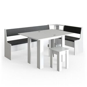 Vicco ROHOVÁ LAVICOVÁ SKUPINA Roman biely 210 x 120 cm so stolom vyobraziť