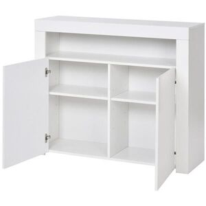 OKWISH KOMODA 108/40/92 cm biela s LED osvetlením a USB pripojením z MDF vyobraziť