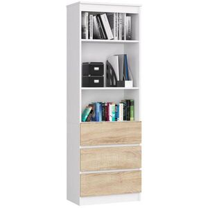 RAUMHIRSCH FURNITURE STOJACIA POLICA Biela, dub Sonoma 180/60/35 vyobraziť