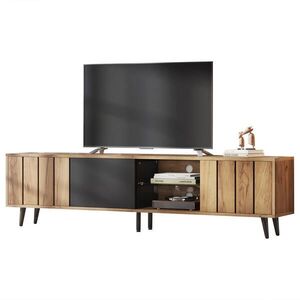 STILVORA LOWBOARD drevený TV stolík s 3 skrinkami pre TV do 75", Š175/H31, 5/V45 cm vyobraziť