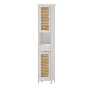Vicco KÚPEĽŇOVÁ SKRINKA Rosario biely 32 x 170 cm s 2 dvierkami a zásuvkou vyobraziť