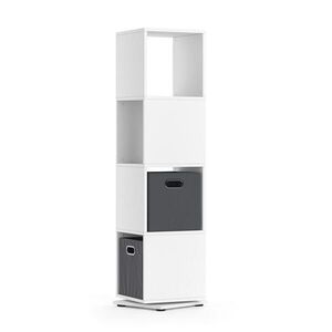 Vicco OTOČNÁ POLICA biely 35.2 x 144.2 cm s 2 skladacími boxmi vyobraziť