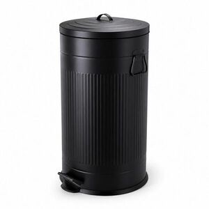 Relaxdays KÔŠ Čierna pedálový Soft Close 40 l vyobraziť