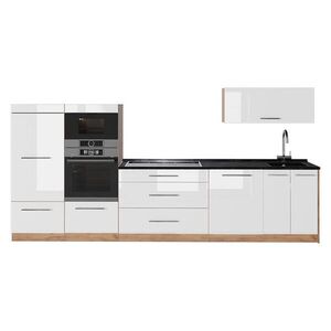 Vicco KUCHYNKA Fame-Line, Biely vysoký lesk/Dub Goldkraft, 340 cm, AP Antracit vyobraziť