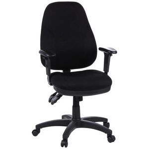 MID.YOU OTOČNÁ STOLIČKA, plochá tkanina, čierna vyobraziť