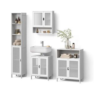 Livinity® SÚPRAVA KÚPEĽŇOVÉHO NÁBYTKU Mincio, biely, 4-dielna vyobraziť
