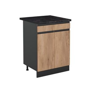 Vicco KUCHYNSKÁ SPODNÁ SKRINKA R-Line, Dub Goldkraft/antracitová, 60 cm so zásuvkou antrasiitti työtaso vyobraziť
