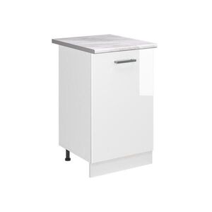 Vicco KUCHYNSKÁ SPODNÁ SKRINKA R-Line, Biely vysoký lesk/biely, 50 cm Marmori työtaso vyobraziť