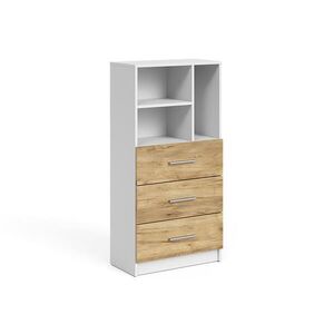 Vicco UNIVERZÁLNA SKRINKA Tomy, biely/Dub Goldkraft, 60 x 120 cm s 3 zásuvkami vyobraziť