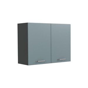 Vicco KUCHYNSKÁ SKLENENÁ SKRINKA R-Line, Modrošedá/antracitová, 80 cm vyobraziť