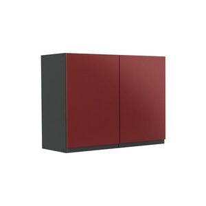 Vicco KUCHYNSKÁ SKLENENÁ SKRINKA R-Line, Červená/antracitová, 80 cm vyobraziť