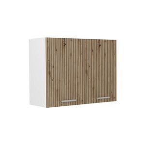 Vicco KUCHYNSKÁ SKLENENÁ SKRINKA R-Line, Remeselný dub/biely, 80 cm vyobraziť