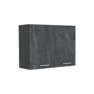 Vicco KUCHYNSKÁ SKLENENÁ SKRINKA R-Line, Čierny betón/antracitová, 80 cm vyobraziť