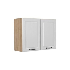 Vicco KUCHYNSKÁ SKLENENÁ SKRINKA R-Line, Biely vidiecky dom/Dub Goldkraft, 80 cm vyobraziť