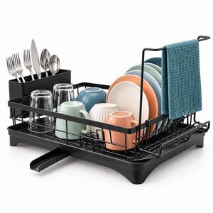 Relaxdays ODKVAPKÁVAČ Čierny s odtokom a tyčou 51 cm vyobraziť