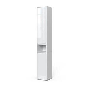 Vicco KÚPEĽŇOVÁ SKRINKA Majest Biely vysoký lesk 30.2 x 191.5 cm s dverami a otvorenou priehradkou vyobraziť