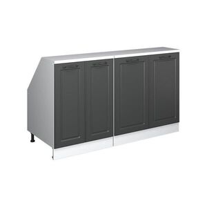 Vicco KUCHYNSKÁ SKRIŇA PRE ŠIKMÉ STRECHY R-Line Antracitový vidiecky dom 140 cm Súprava 2 korpusov skrine hĺbka 60 cm vyobraziť