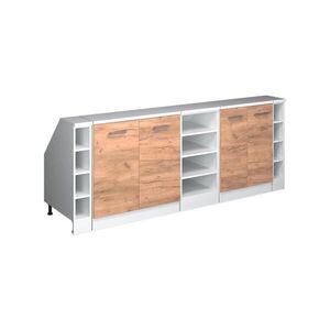 Vicco KUCHYNSKÁ SKRIŇA PRE ŠIKMÉ STRECHY R-Line Dub Goldkraft 210 cm Súprava 5 korpusov skrine hĺbka 60 cm vyobraziť